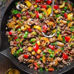 bowl of fresh vegetables with olive oil